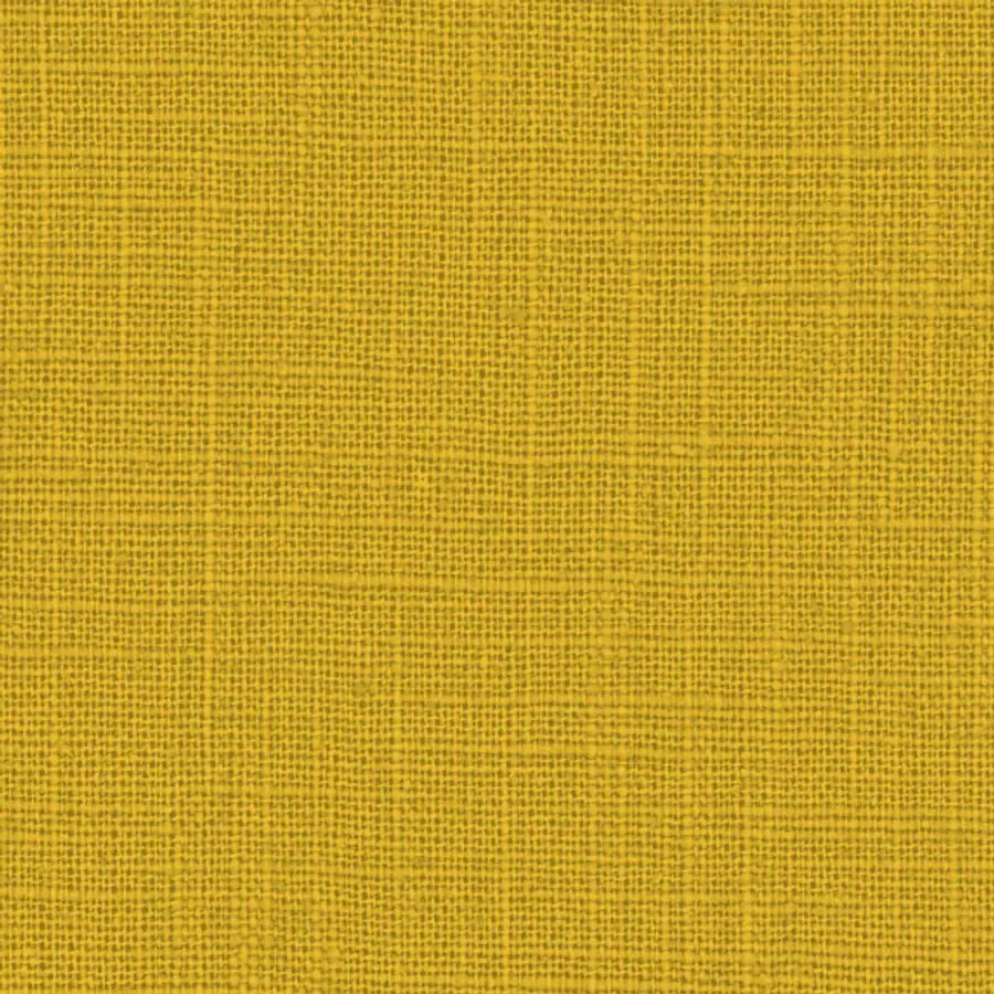 Close-up of Texel Ochre, a ochre yellow linen blend fabric
